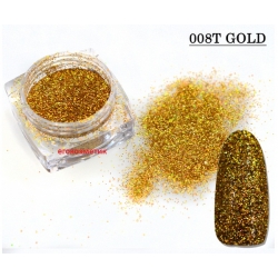 Брокат за Декорация на Маникюр Лазер Инфинити 008T-GOLD Брокат за Декорация на Маникюр Лазер Инфинити 008T-GOLD